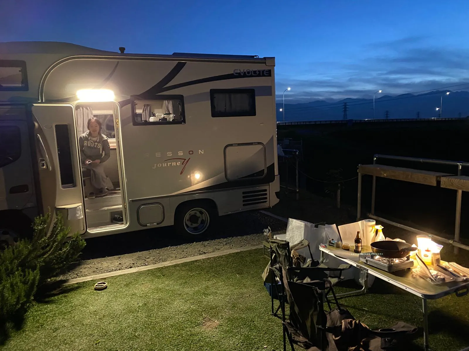 Evening at camp